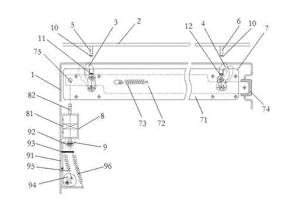 Electromagnet mechanism type centrifugal machine door lock