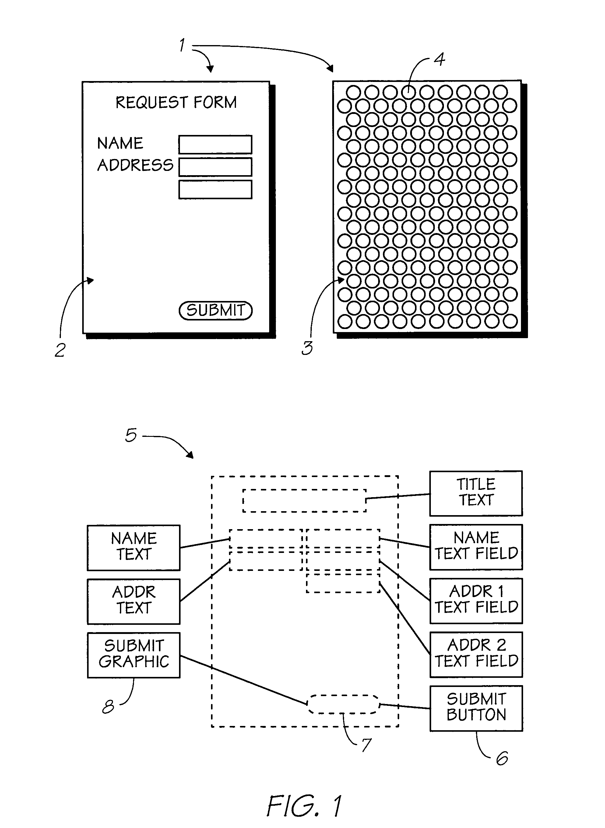 Printed page tag encoder for encoding fixed and variable data