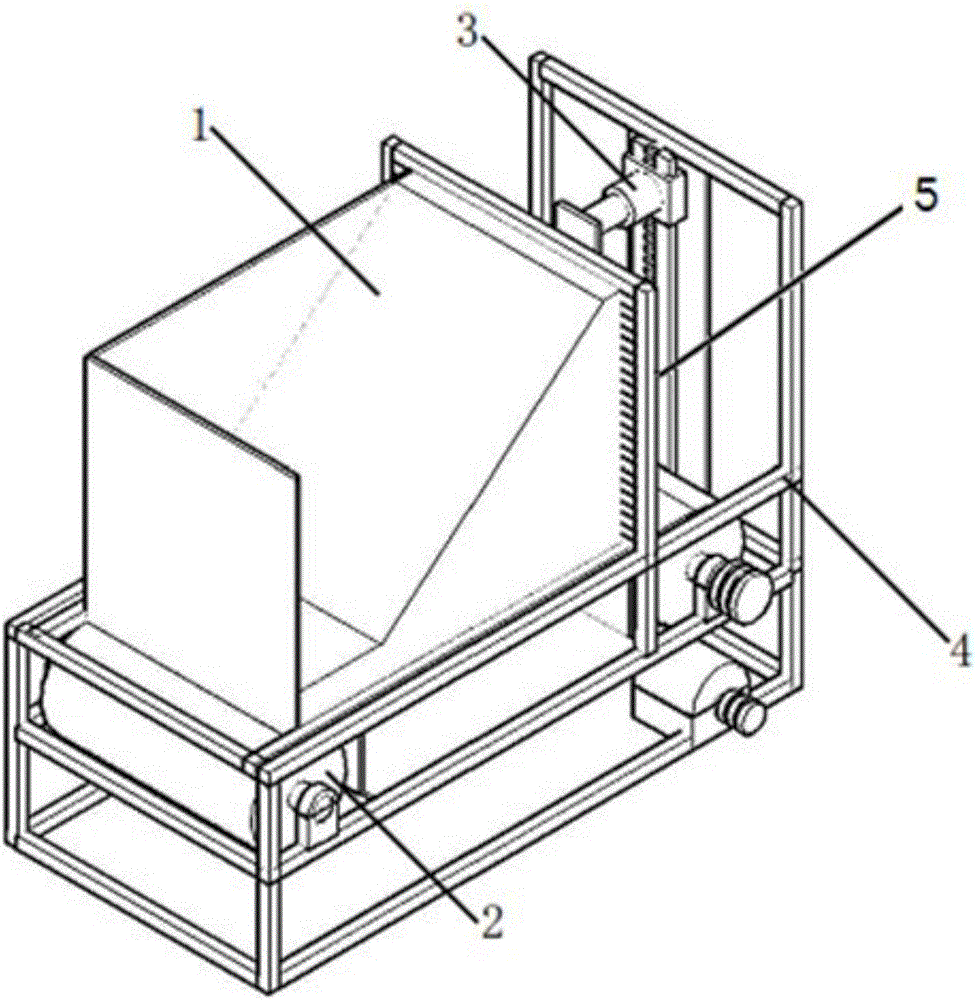 Side slope three-dimensional bottom friction testing device