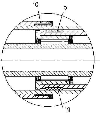 No-clearance rectilinear motion actuator with multiple-stage planetary roller screw pair