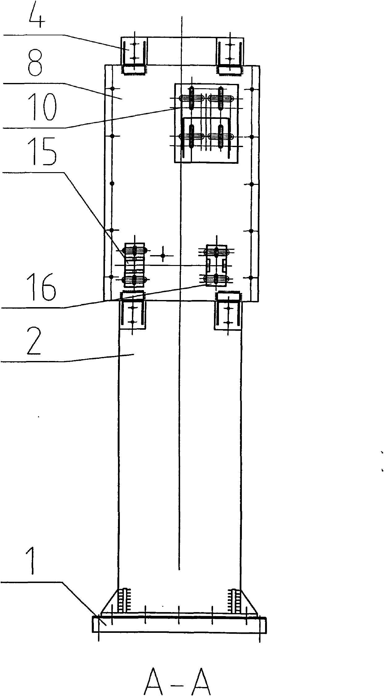 Multifunctional test bed for simulating condition by one-quarter suspension of vehicle