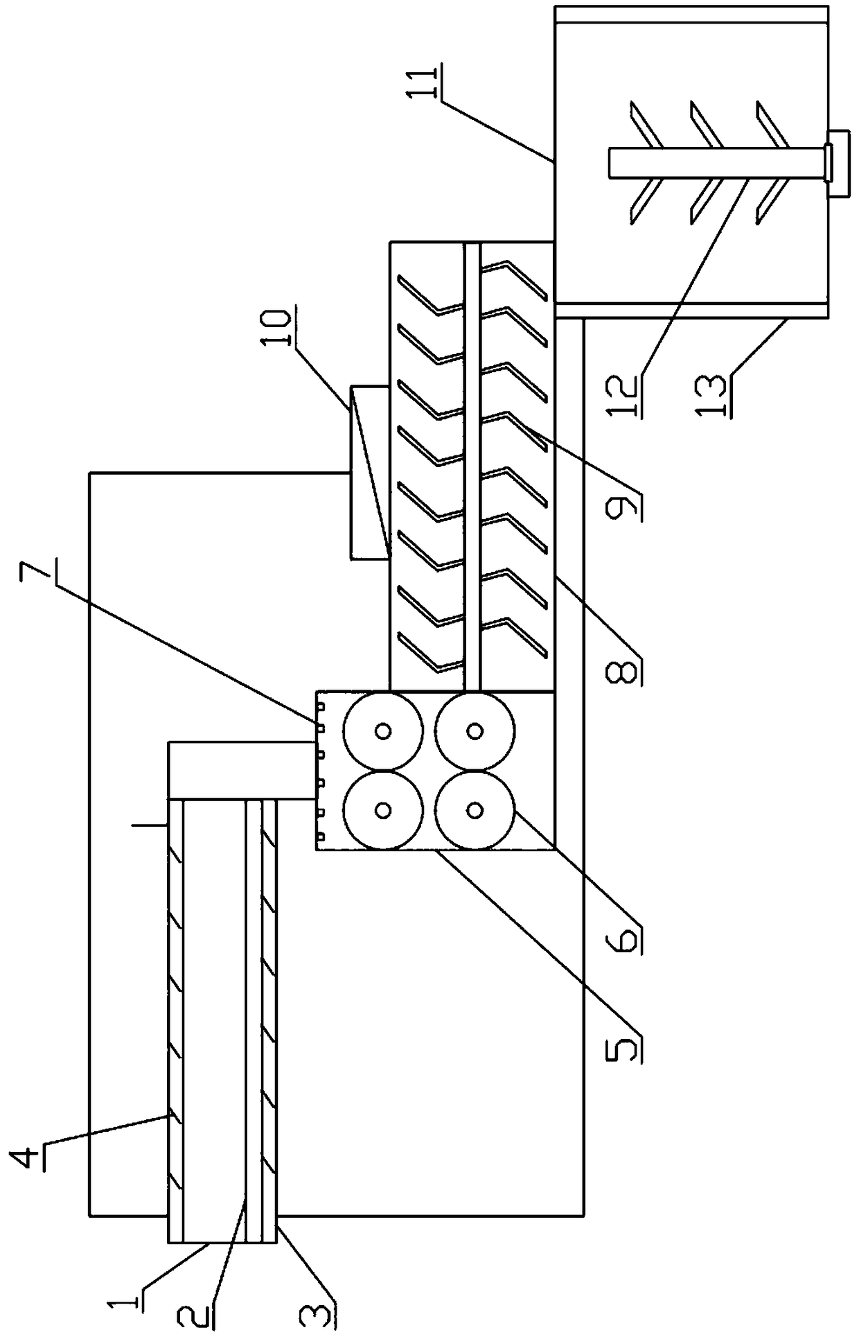 Treatment device for poultry and livestock died of diseases