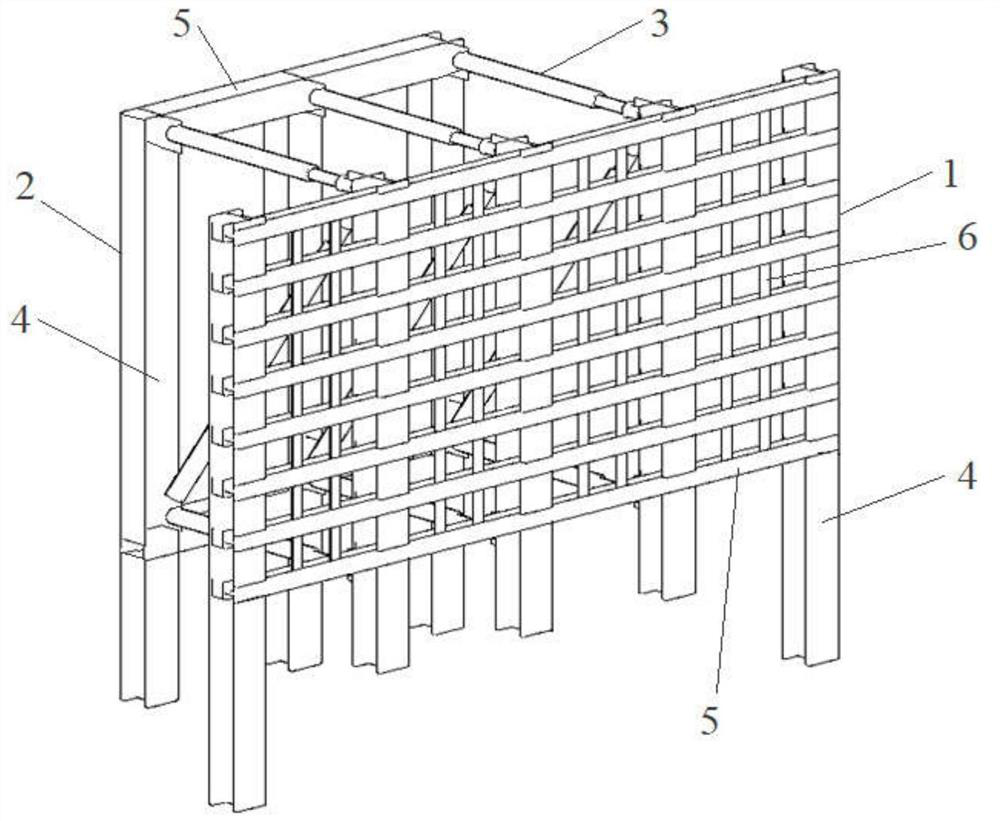 A damping energy-consuming debris flow grid dam and its construction method