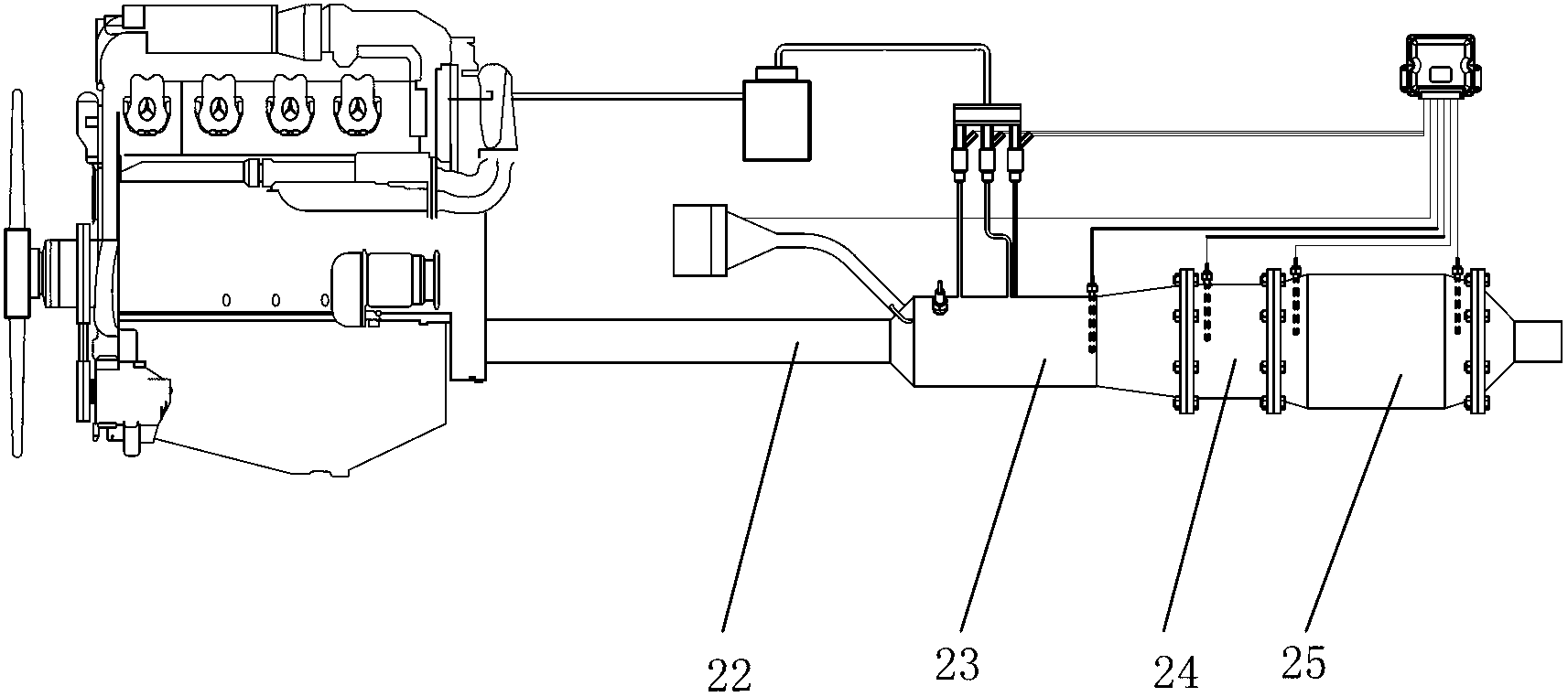 Diesel engine particulate matter catcher regenerative burner and oil-injecting combustion-supporting compound regenerative system