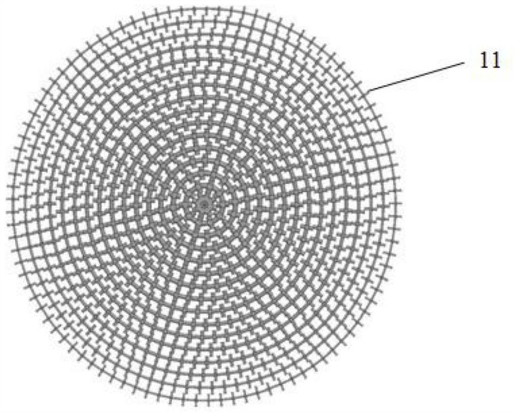 A vortex electromagnetic wave convergence device and wireless communication system