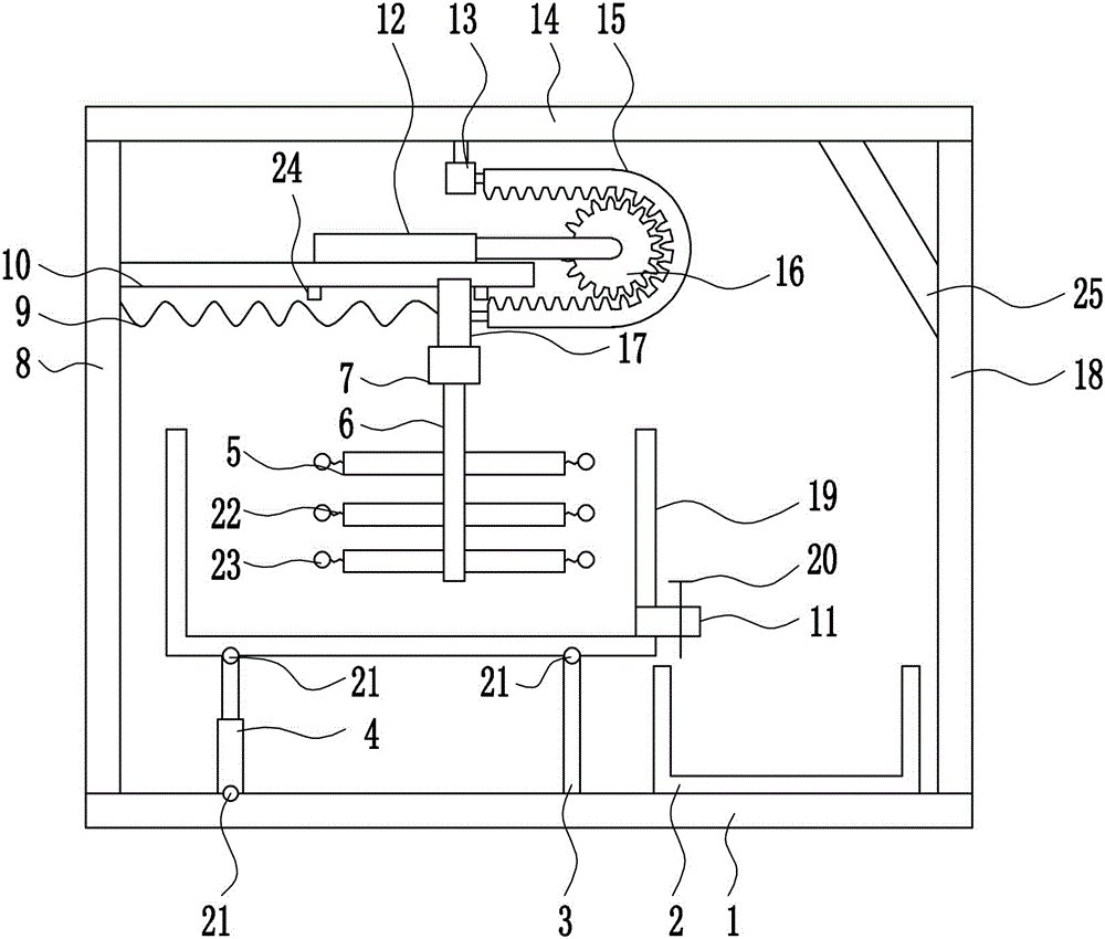 Eco-friendly novel pavement brick raw material quick mixing device