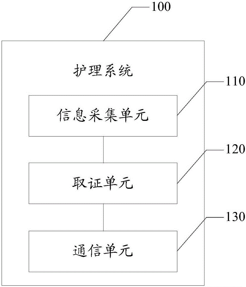 Nursing system and nursing process monitoring method