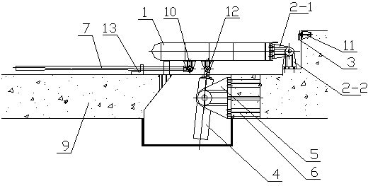 Hydraulic horizontal dam