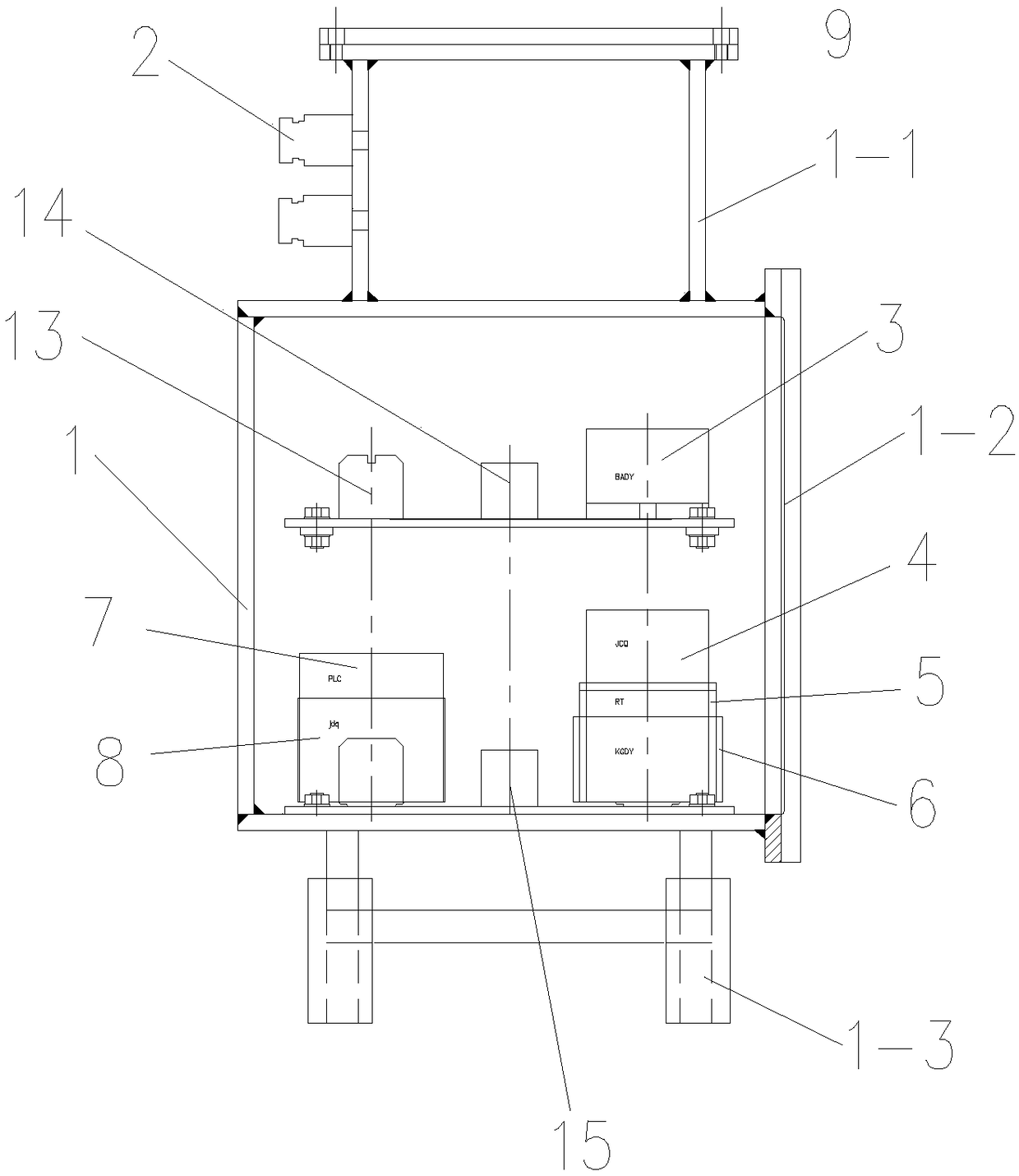 A kind of mine turnout rotary controller electric control box