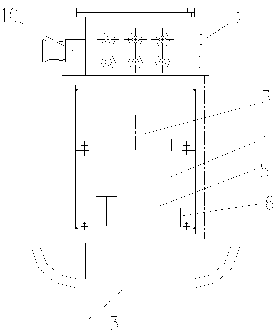 A kind of mine turnout rotary controller electric control box