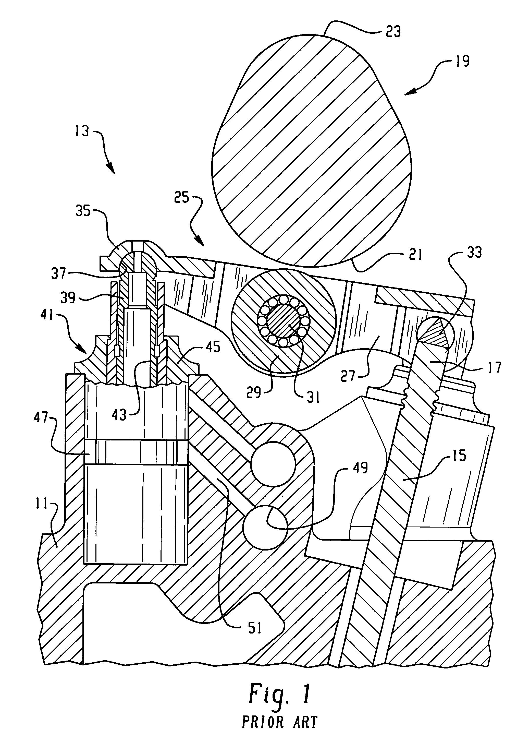 Valve guide for rocker arm assembly