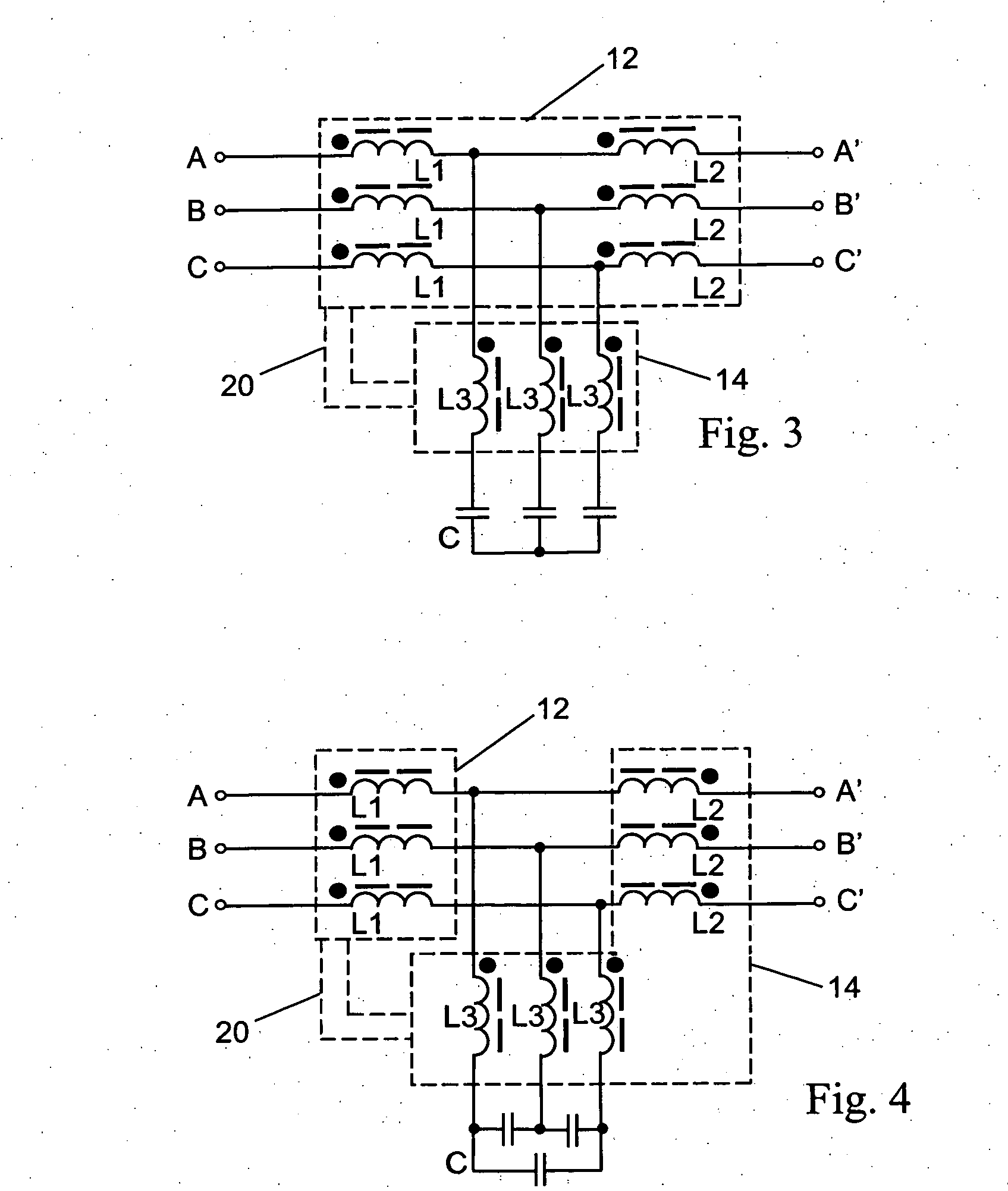 Harmonic mitigating device with magnetic shunt