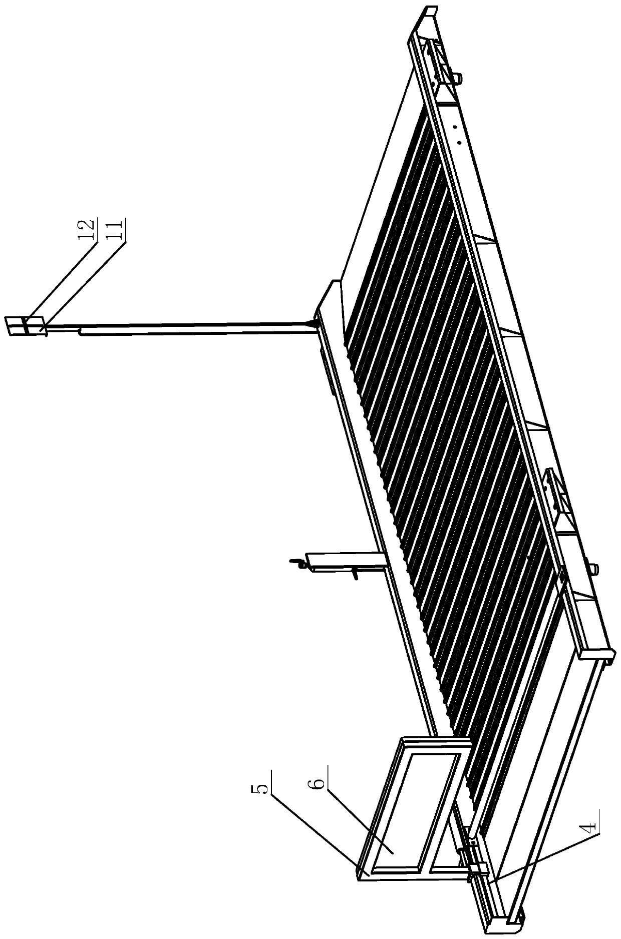 Three-dimensional garage vehicle carrying board with reversing limiting function