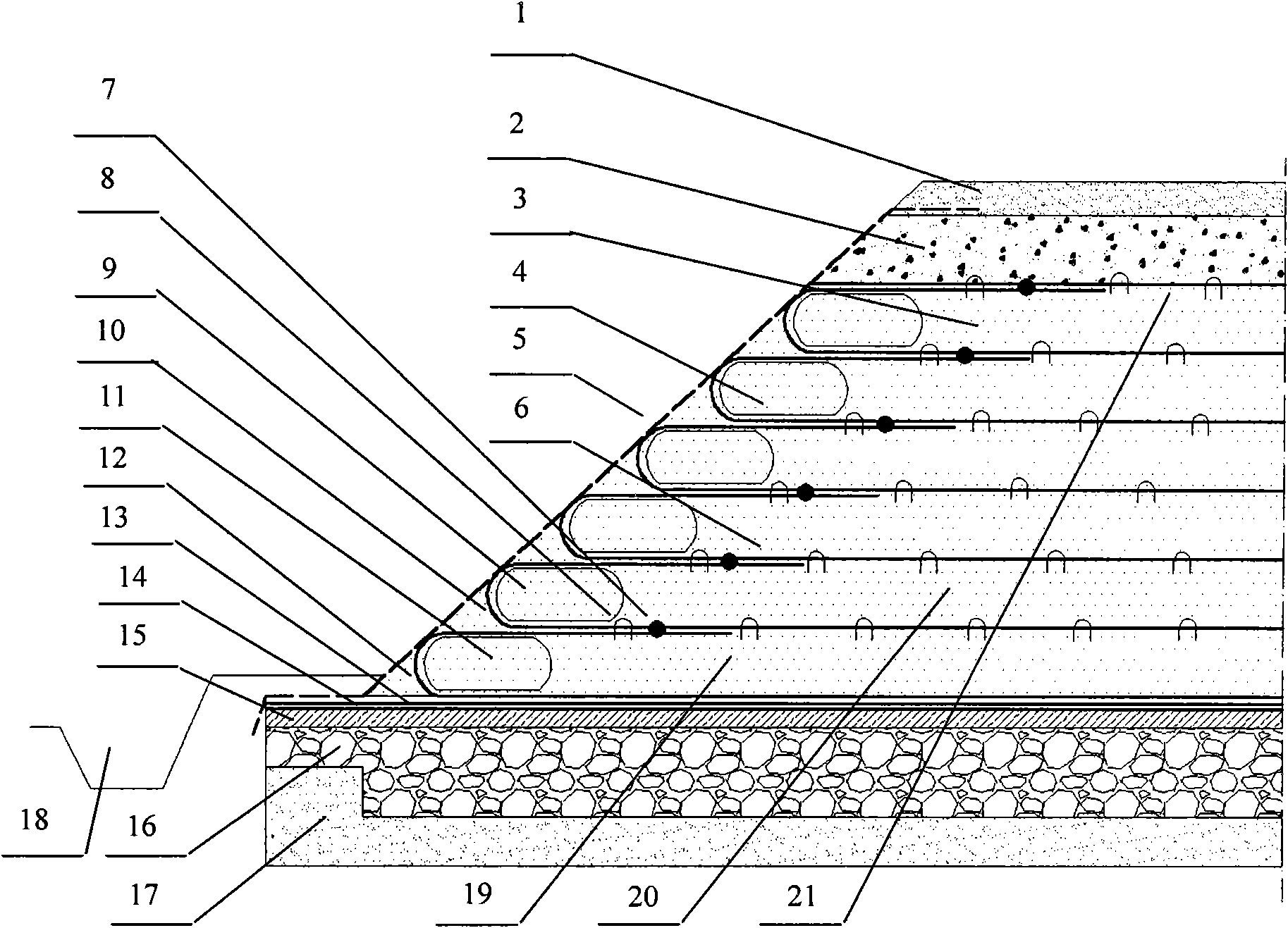 Protection method for improving salt expansion or dissolution sink of salty soil