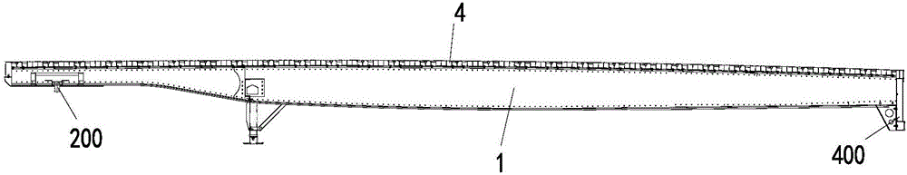 Assembled semi-trailer frame, semi-trailer and assembling method thereof