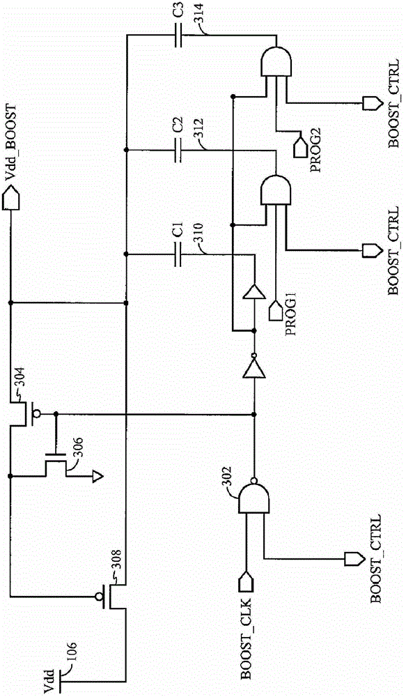 Adaptive read word line voltage boosting device and method for multi-port SRAM