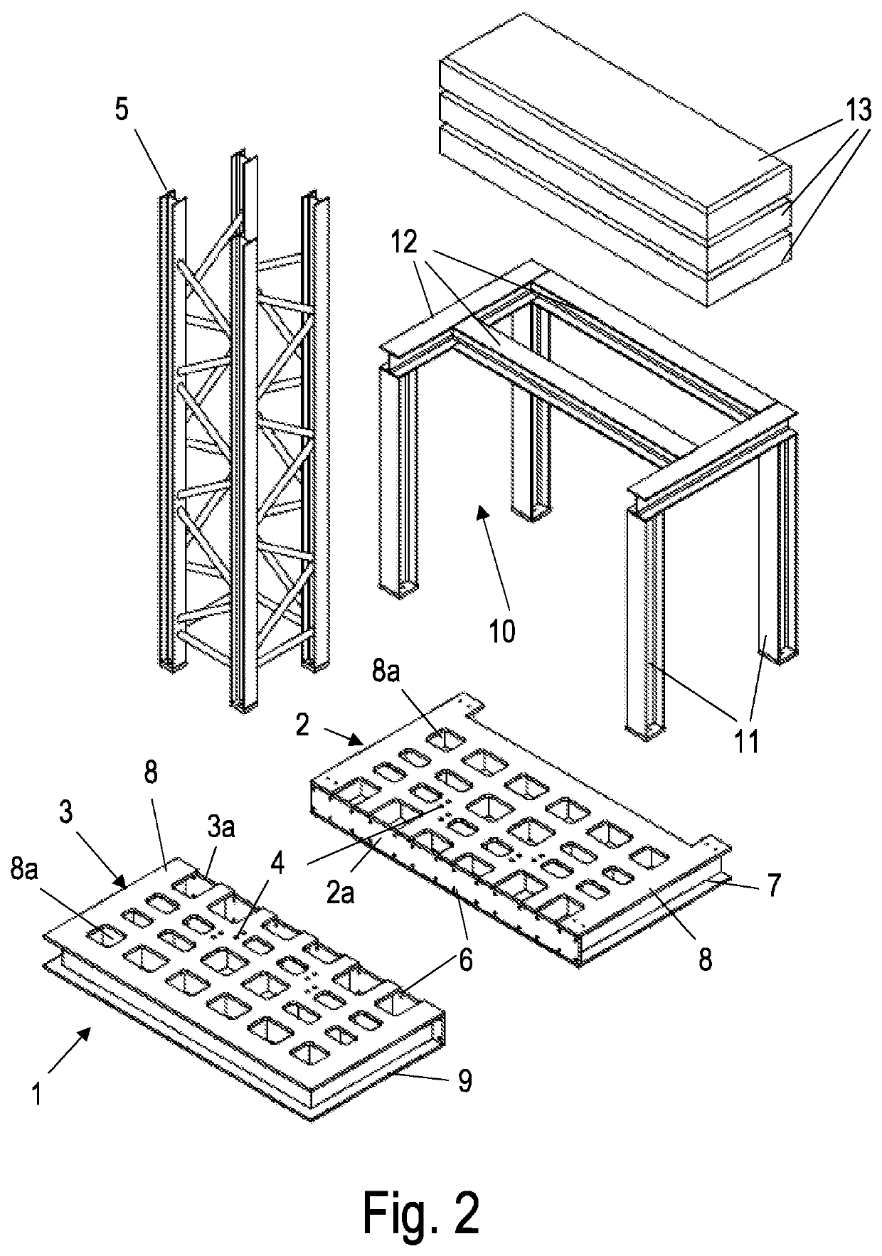 Mobile foundation for tower cranes and fast-erecting cranes