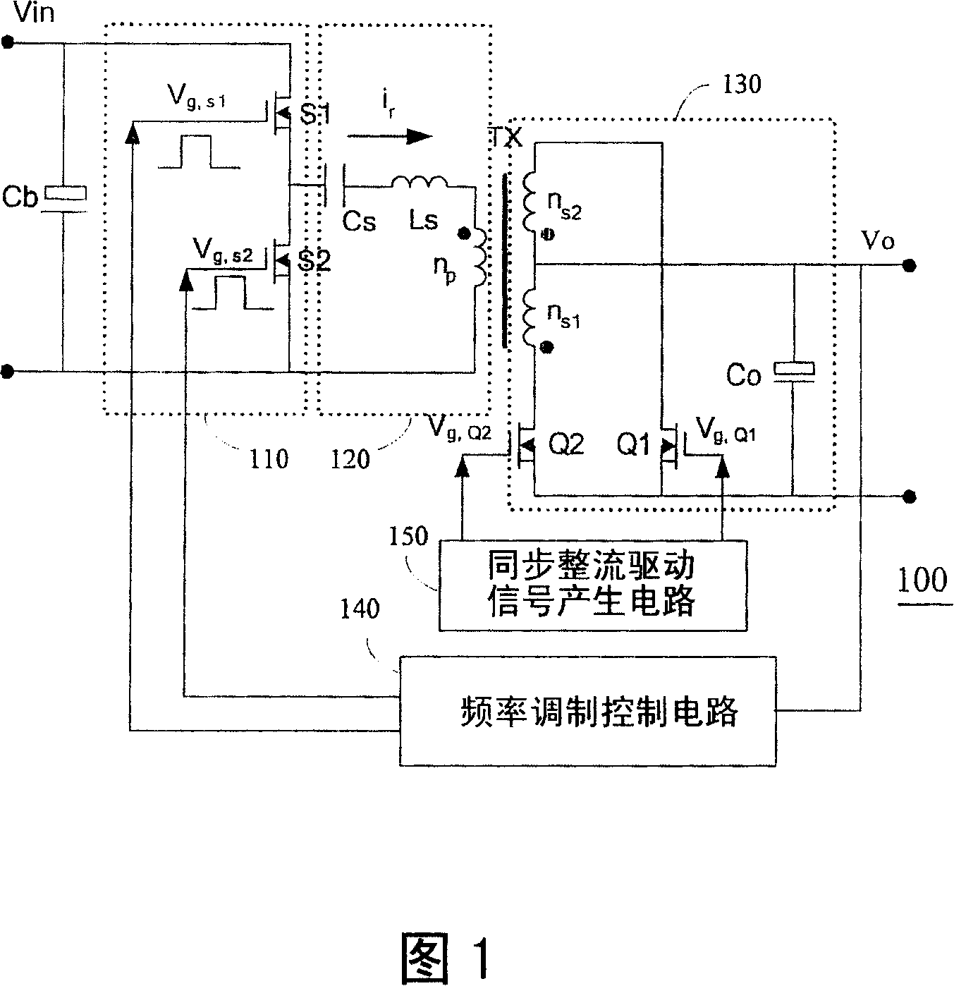 Resonance converter and its synchronous commutation driving method