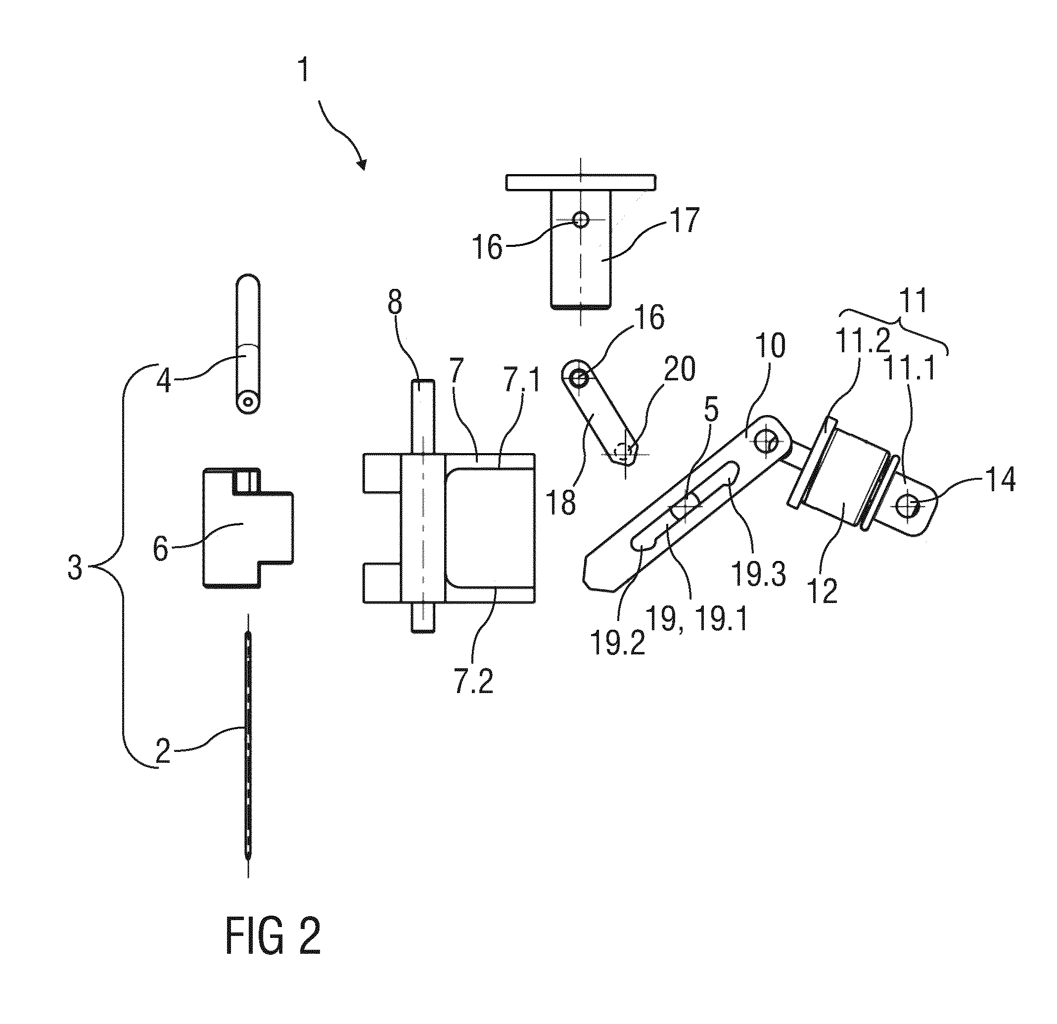 Drive Mechanism for a Needle Insertion Arrangement