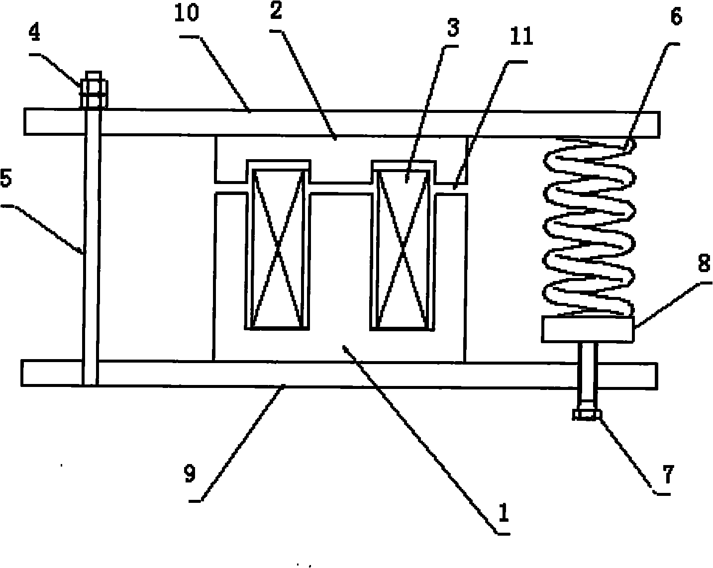 Vibration machine with electromagnetic vibration source