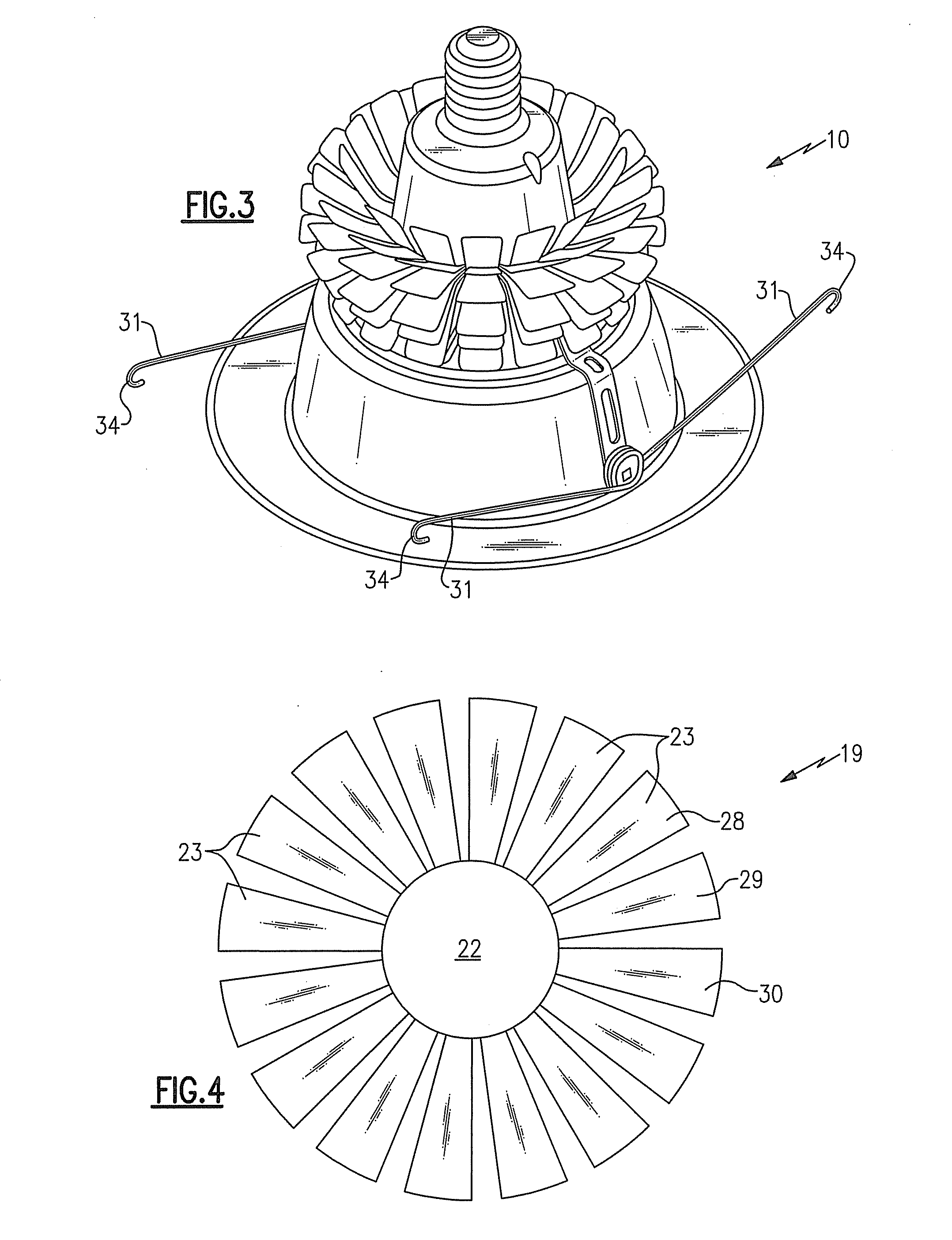 Lighting device with one or more removable heat sink elements