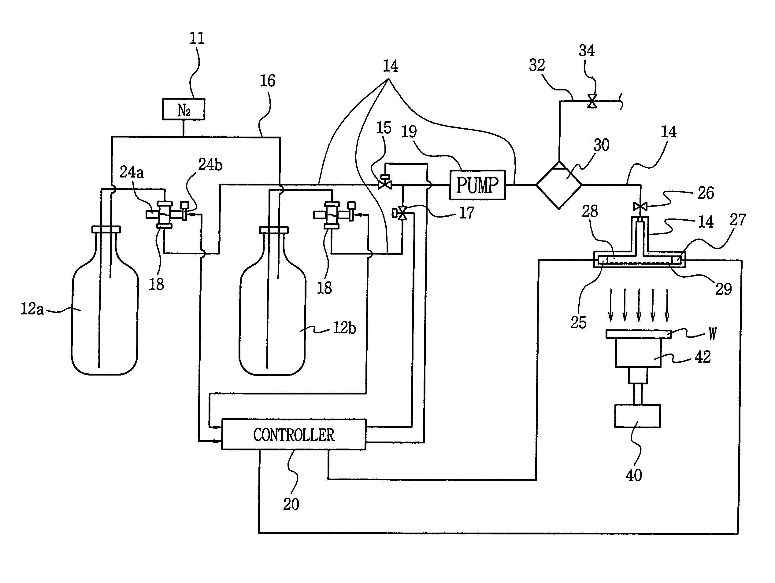 Device for controlling dispensing error in photo spinner equipment