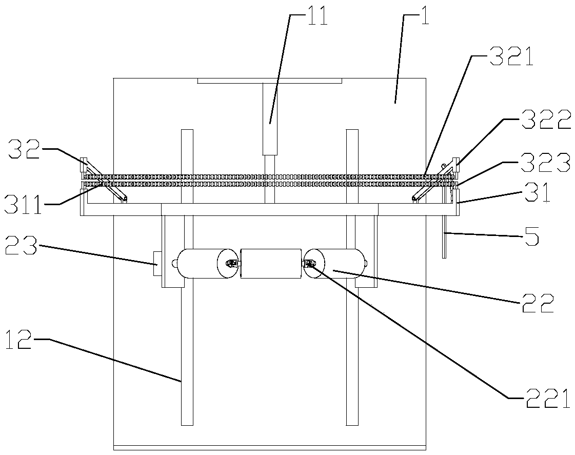 Skin pulling device for slaughtering