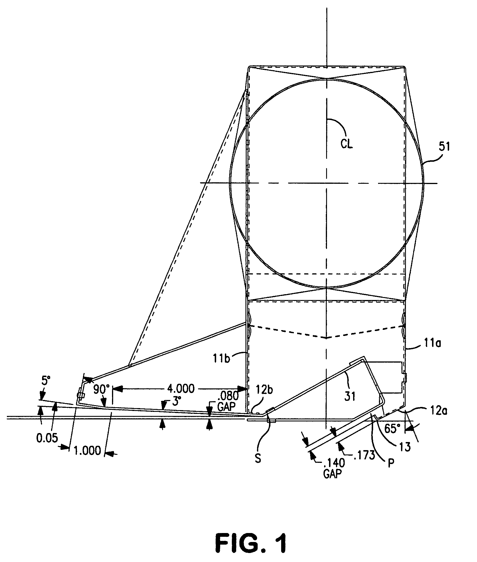 Step air foil web stabilizer