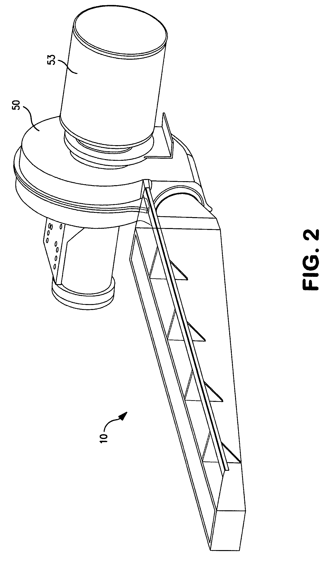 Step air foil web stabilizer