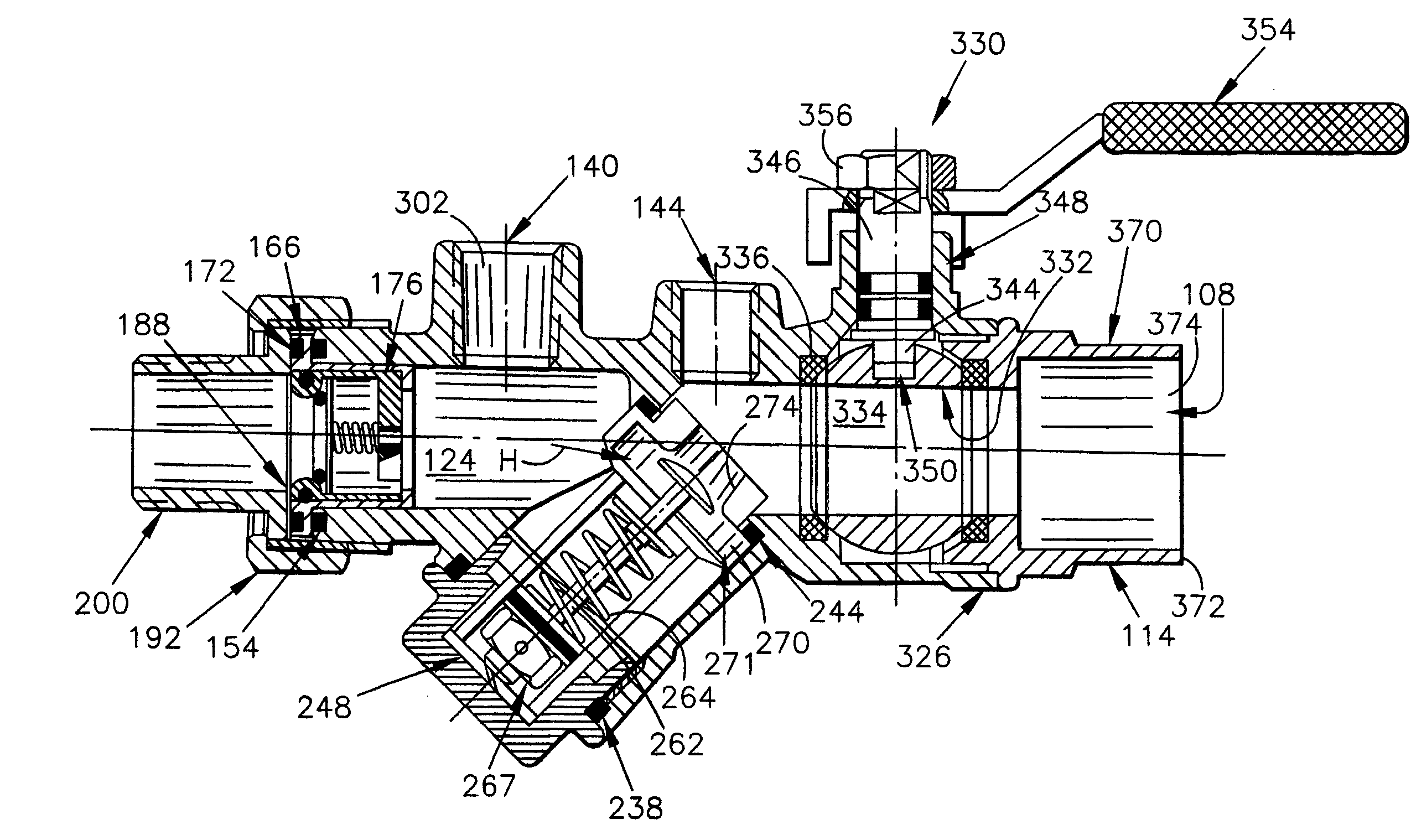 Water re-circulation valve