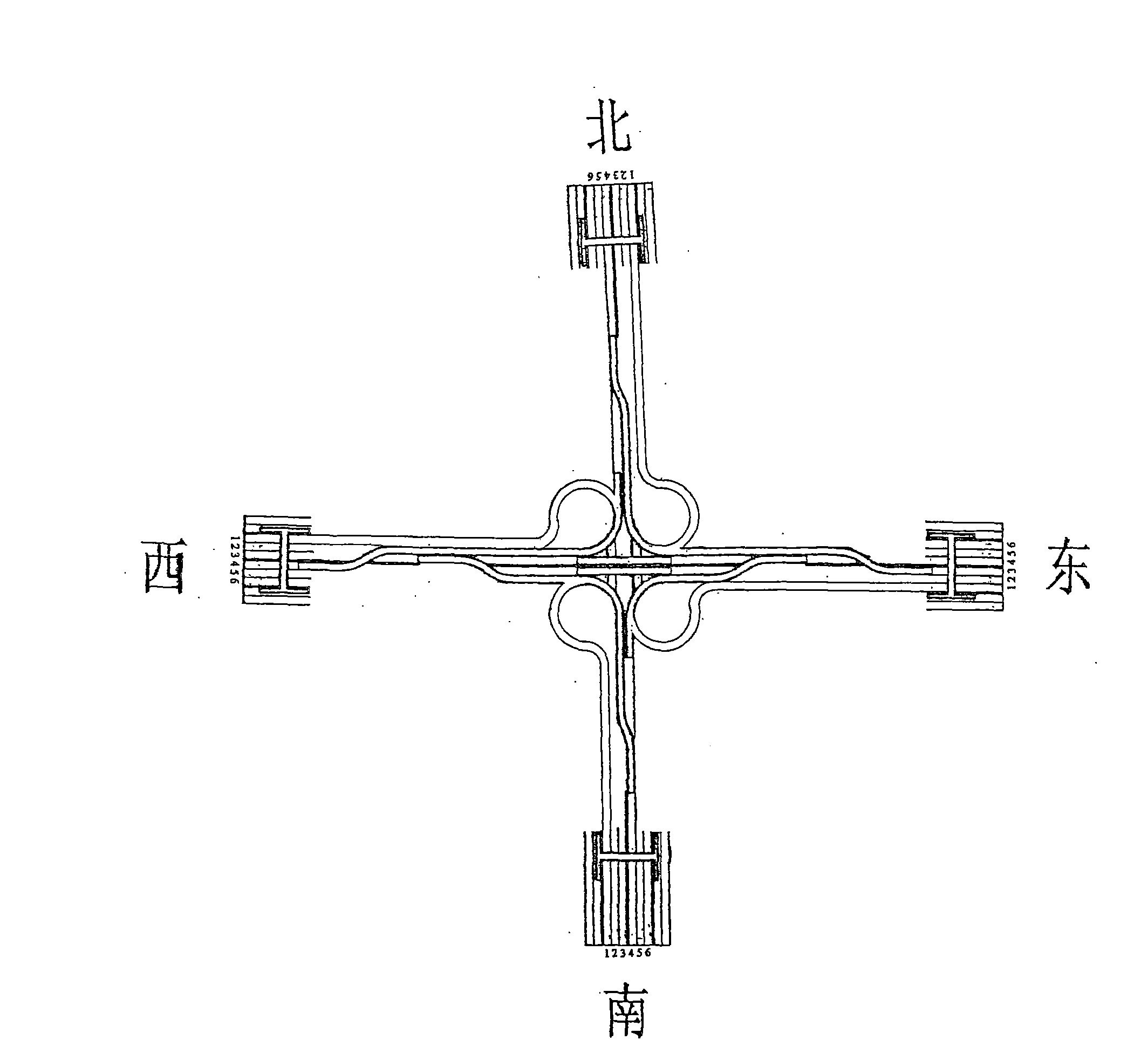 Smooth-moving bridge for intersection