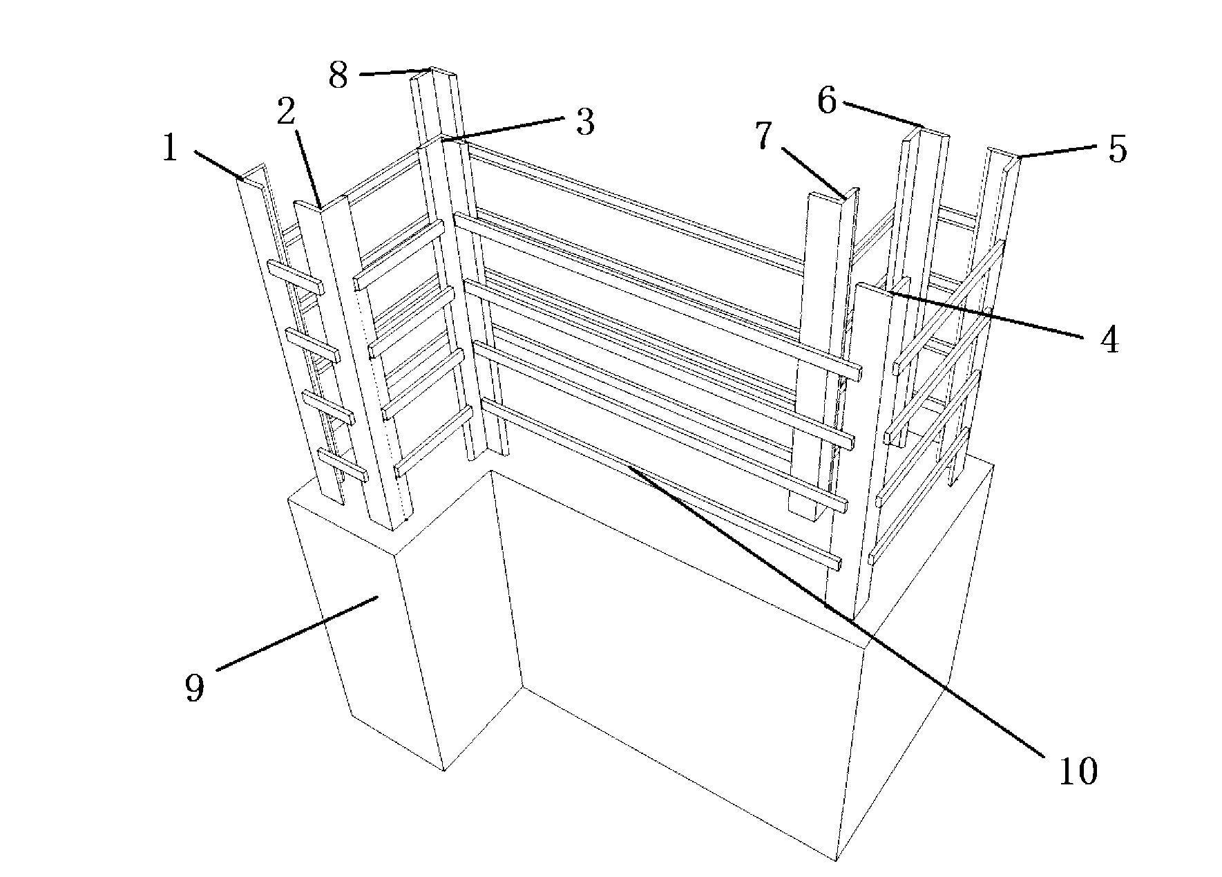 Z-shaped steel concrete specially-shaped column provided with steel angle frame