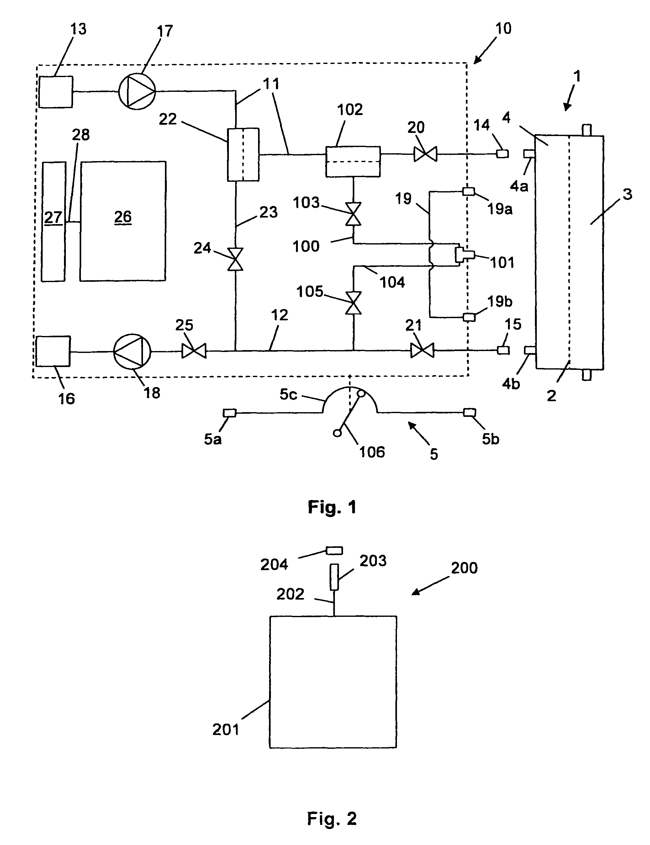 Hemodialysis device, hemodiafiltration device, method for taking a sample in corresponding devices and sampling kit for use in corresponding devices and method