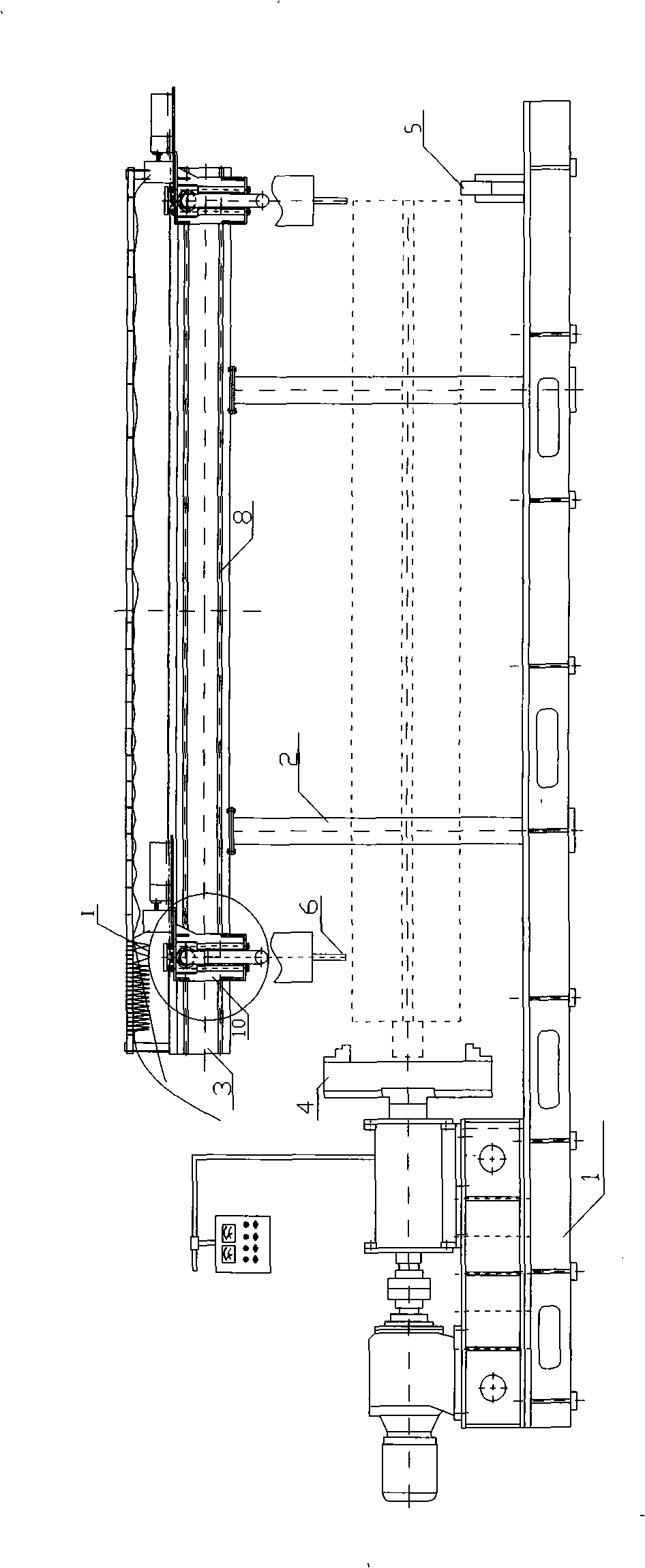 Double-handpiece column roller overlaying welding machine tool