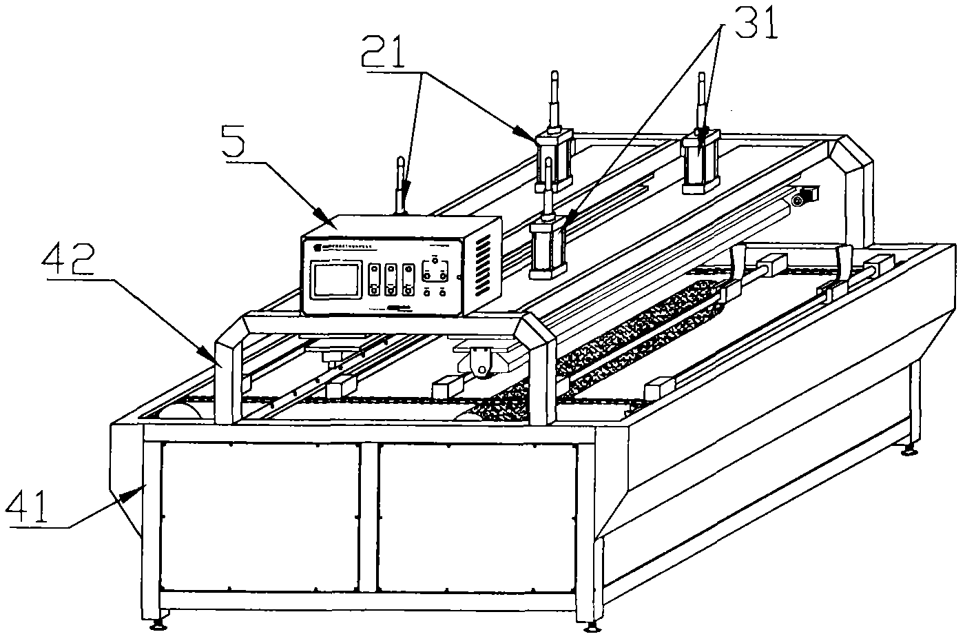 Special copying heat-transfer machine for ice hockey stick and hockey stick