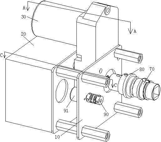 An electric operation module of a direct-acting three-position isolating switch and its application method