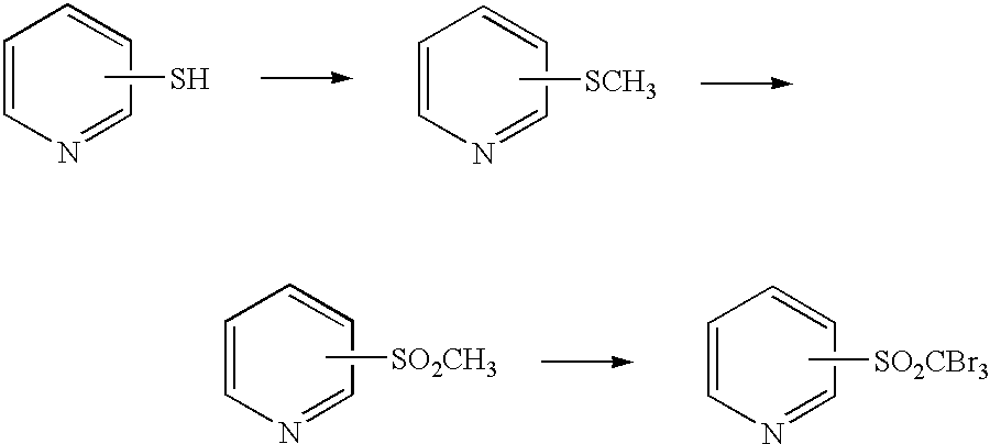 Process for preparing tribromomethylsulfonylpyridine