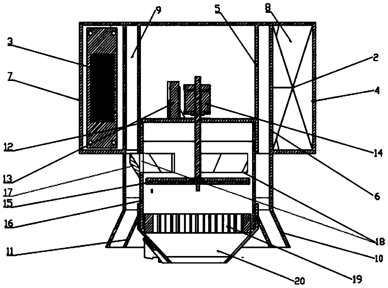 Heat-convection heat exchange device based on vortex ring low-speed circulation air supply