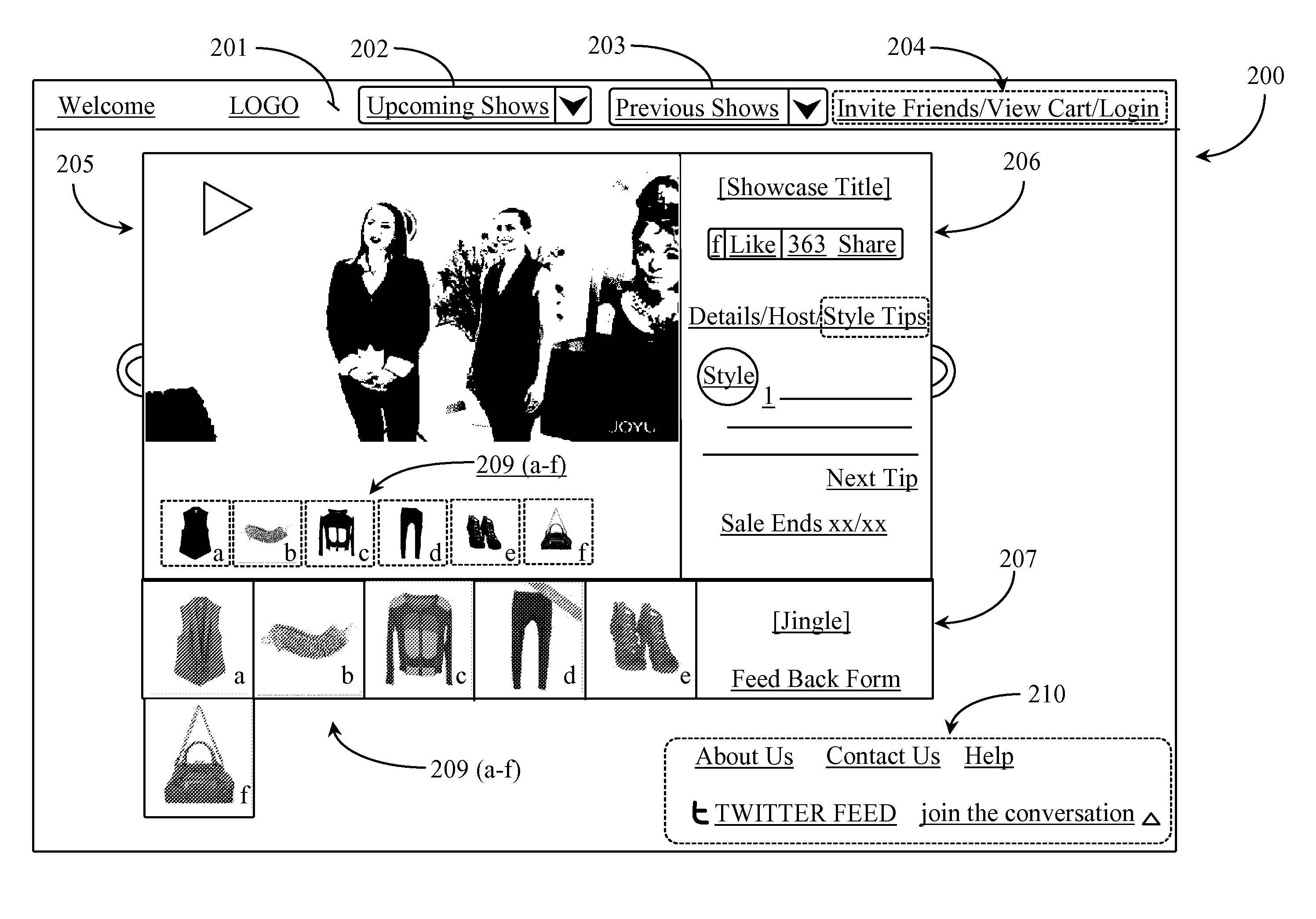 System For Selling Products Based On Product Collections Represented In Video