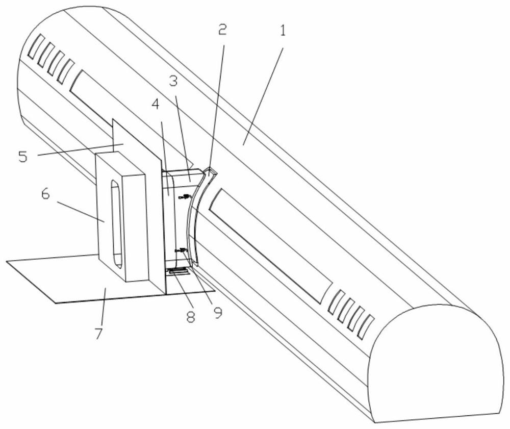 Rapid boarding and alighting system for vacuum pipeline maglev train