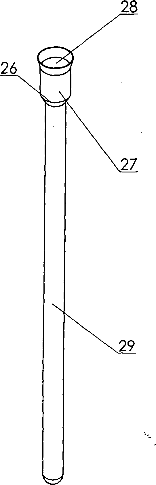 Top water bathing split type solar energy hot-water apparatus