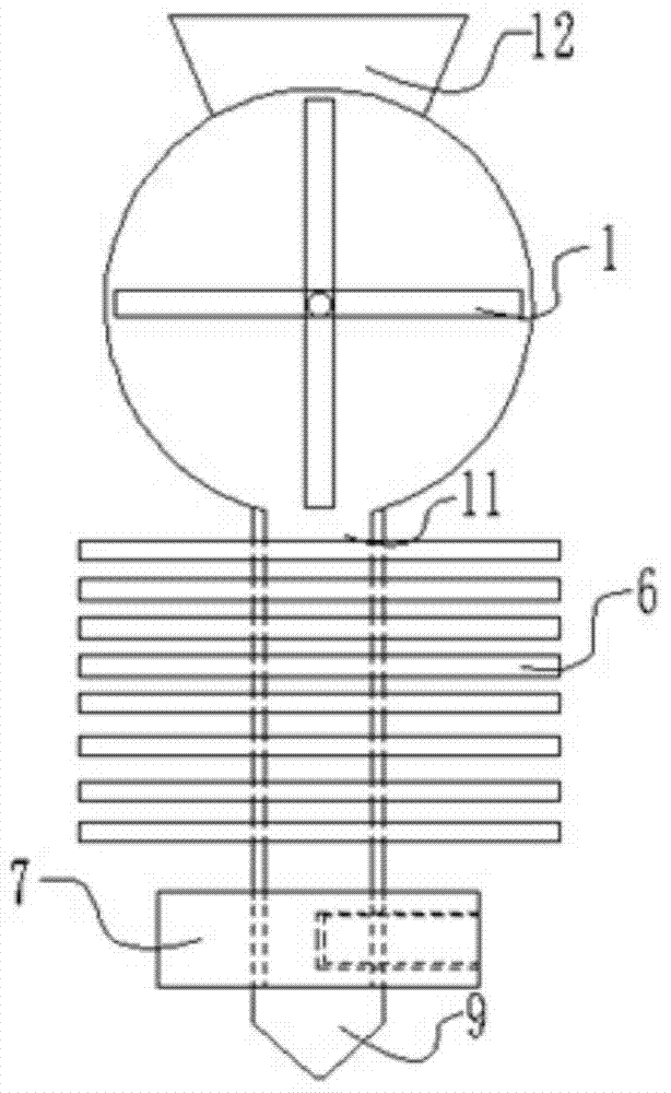 A fiber manufacturing device for weaving