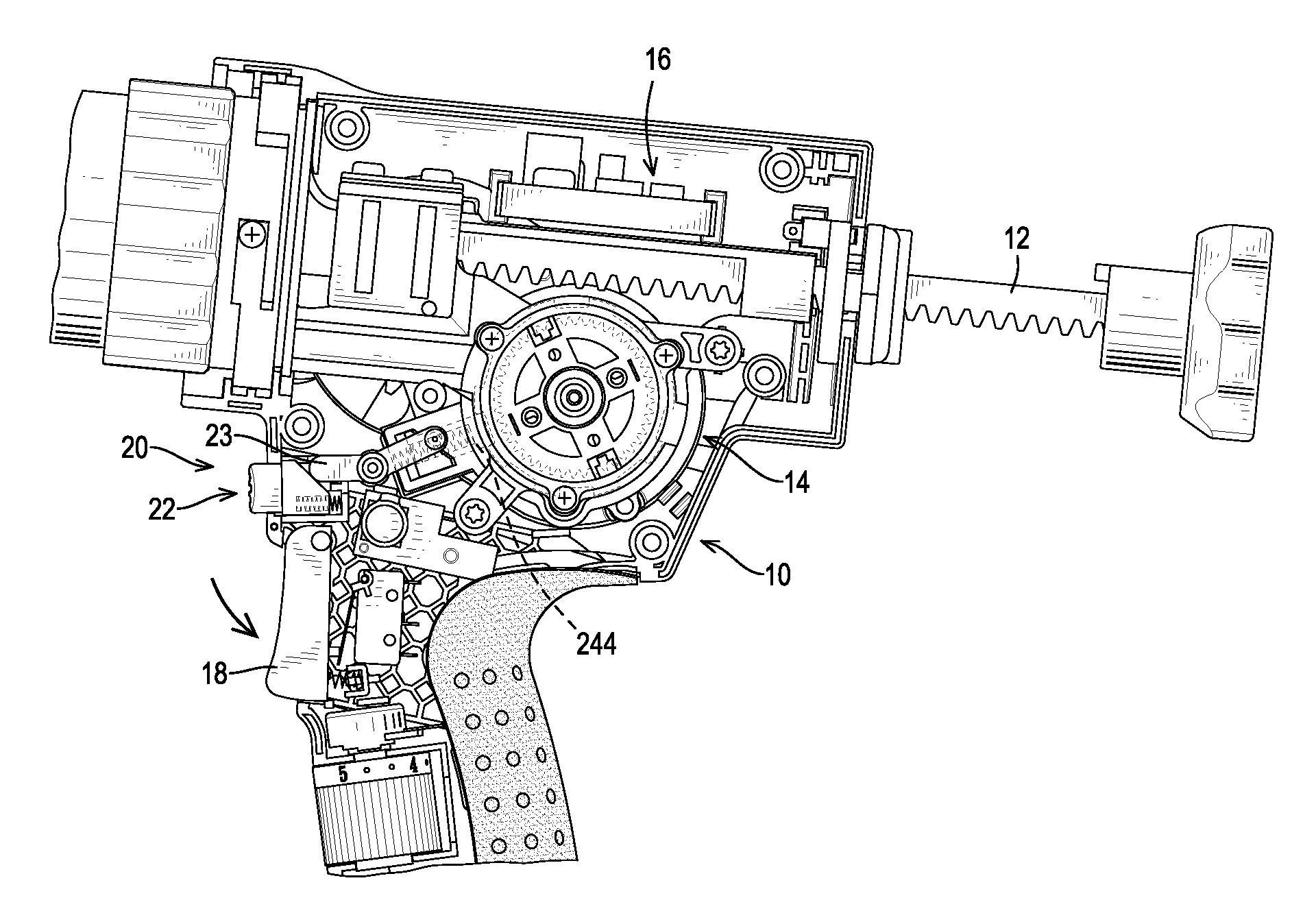 Electrical caulking gun