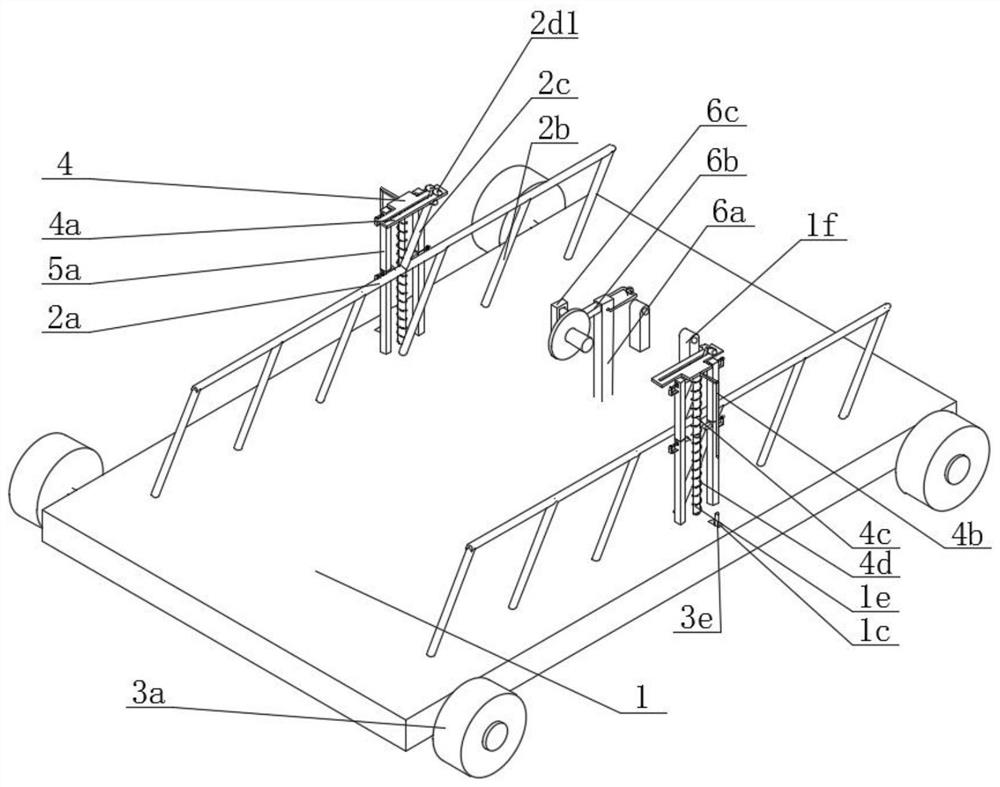 A tilting utility pole straightening device