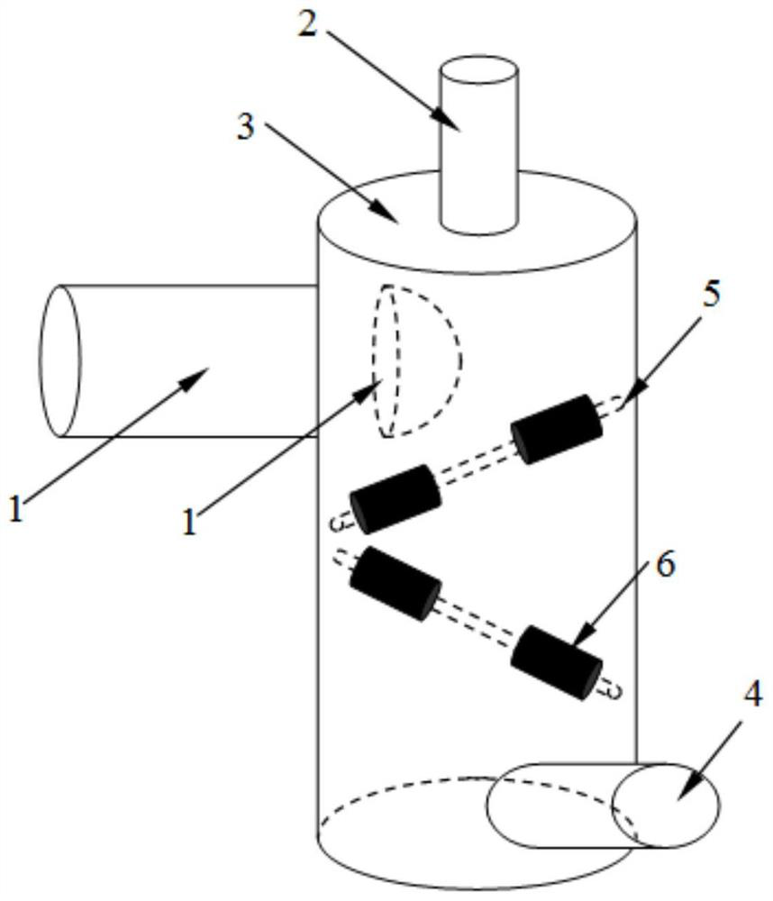 Symmetrical gas-liquid separator