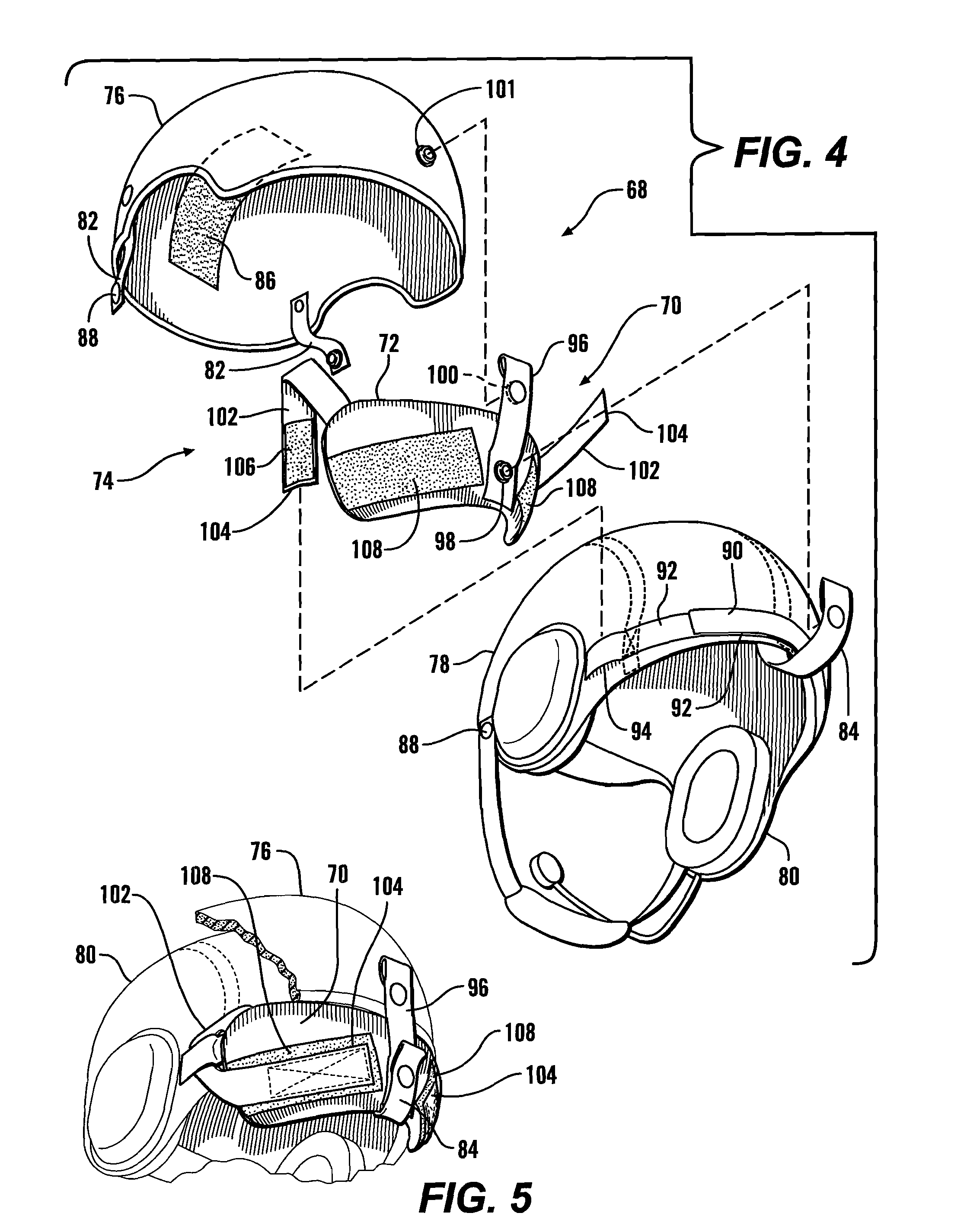 Ballistic helmet with nape protector