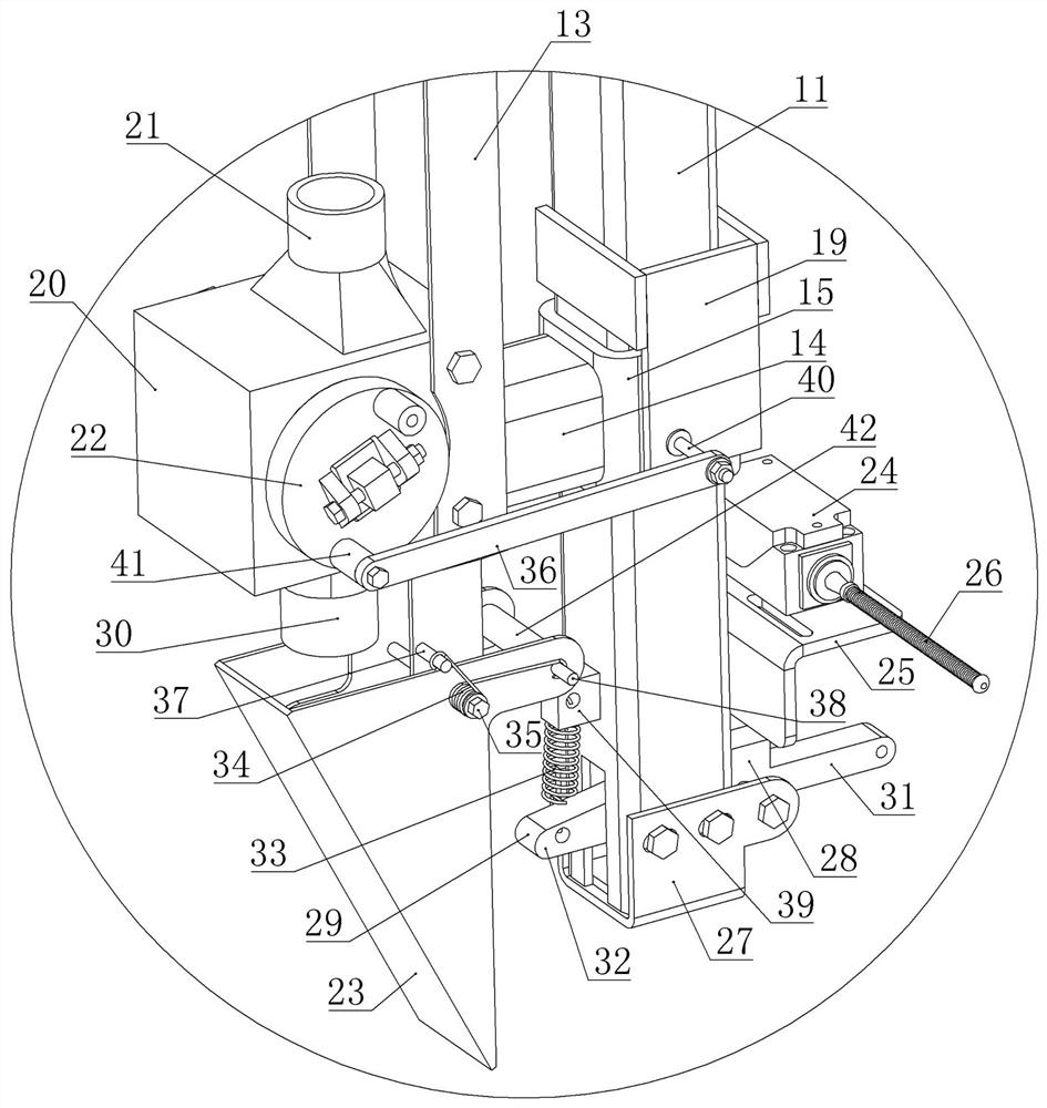 Automatic piercing hole fertilization mechanism