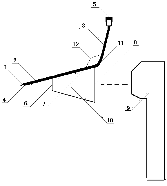 Tympanic membrane puncture needle with sight glass