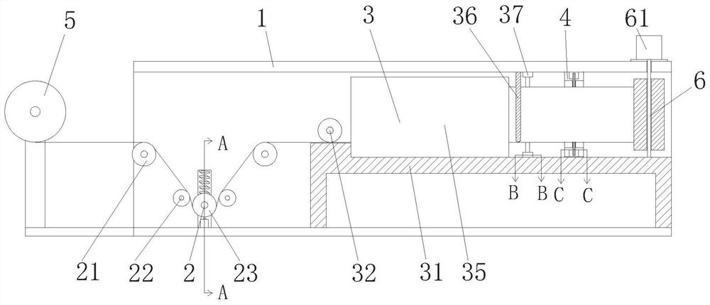 A non-woven environmental protection bag forming processing equipment