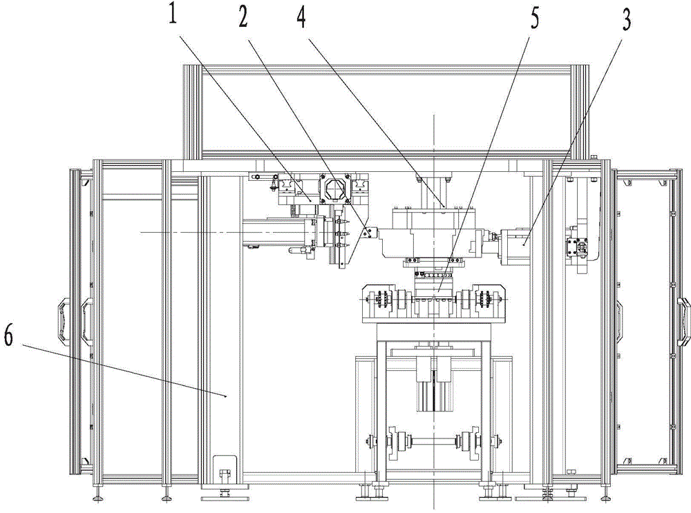 Integrated three-axis linked compound automatic pressing machine for adapter tubes